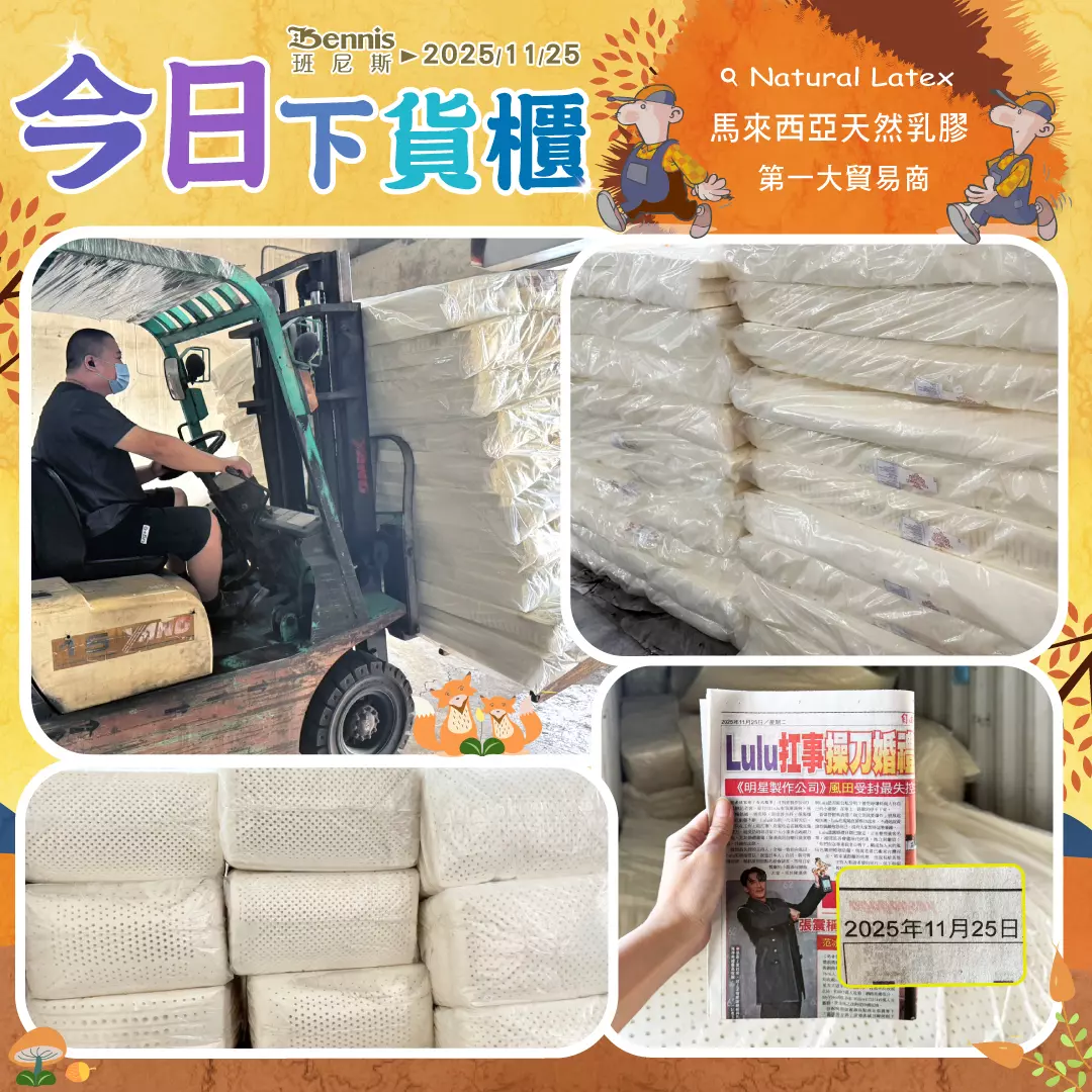 馬來天然乳膠下貨櫃