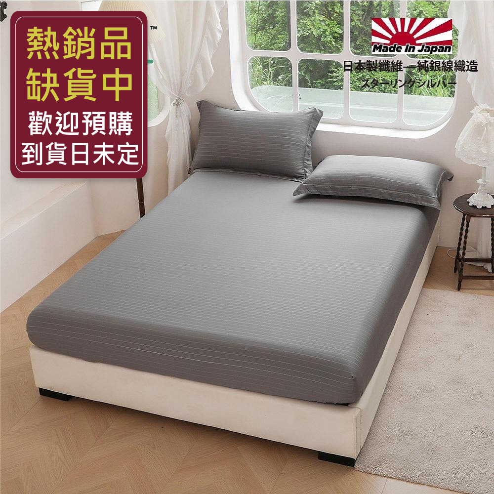 【3.5尺單人加大-銀纖維天絲™60支100%萊賽爾~二件式床包枕套組】
