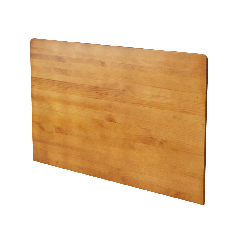 3.5尺單人加大-漫步月球全實木【床頭片】-木紋色-懸浮/漂浮實木床頭片