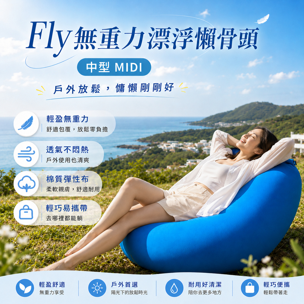 Fly無重力漂浮懶骨頭-中型MIDI