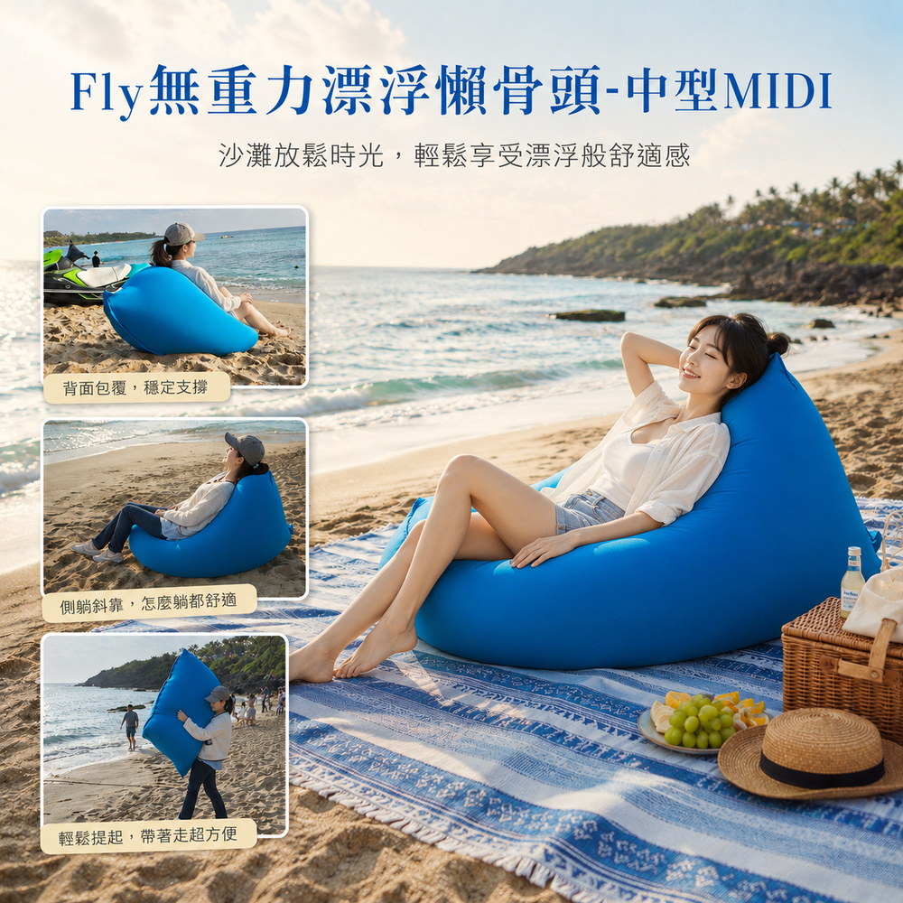 Fly無重力漂浮懶骨頭-中型MIDI